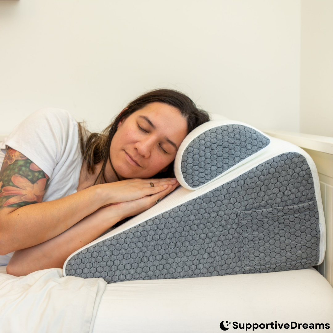 Snore & Sleep Apnea Relief Wedge Pillow + 3 FREE Gifts