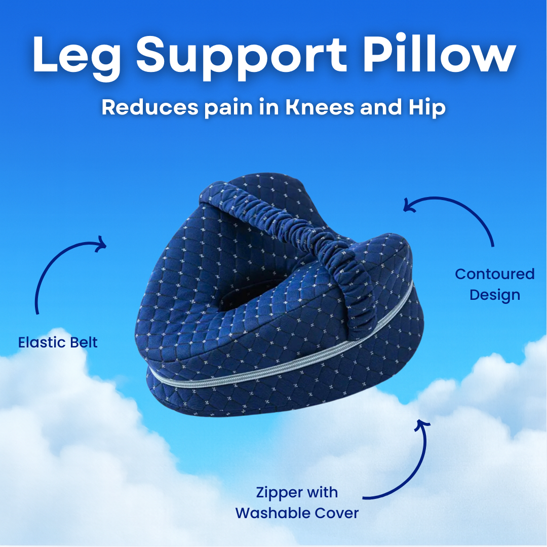 Memory Foam Leg Support Pillow + FREE Pillow Cover 2
