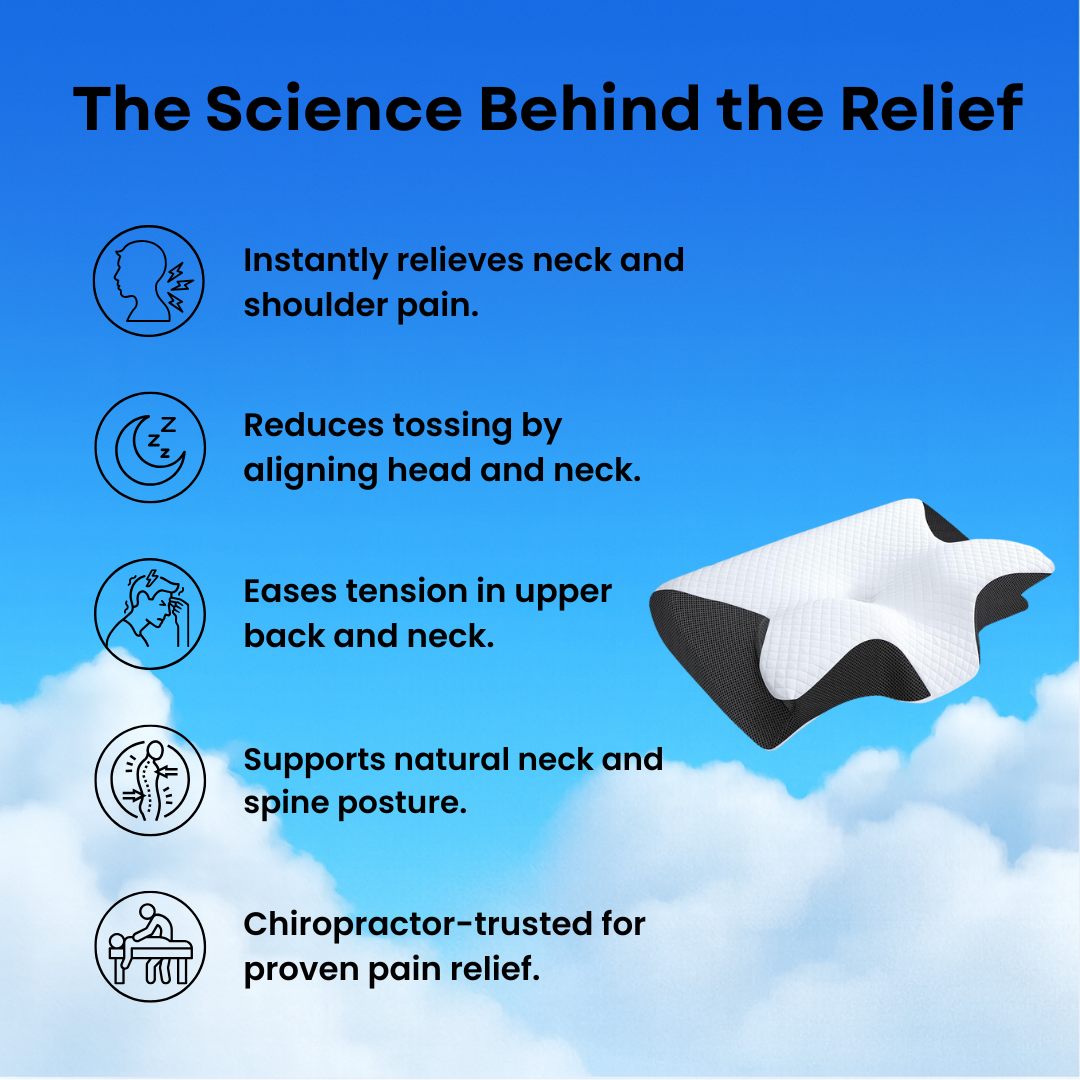 Supportive Dreamsâ„¢ Pain Relief Pillow + 3 FREE Gifts