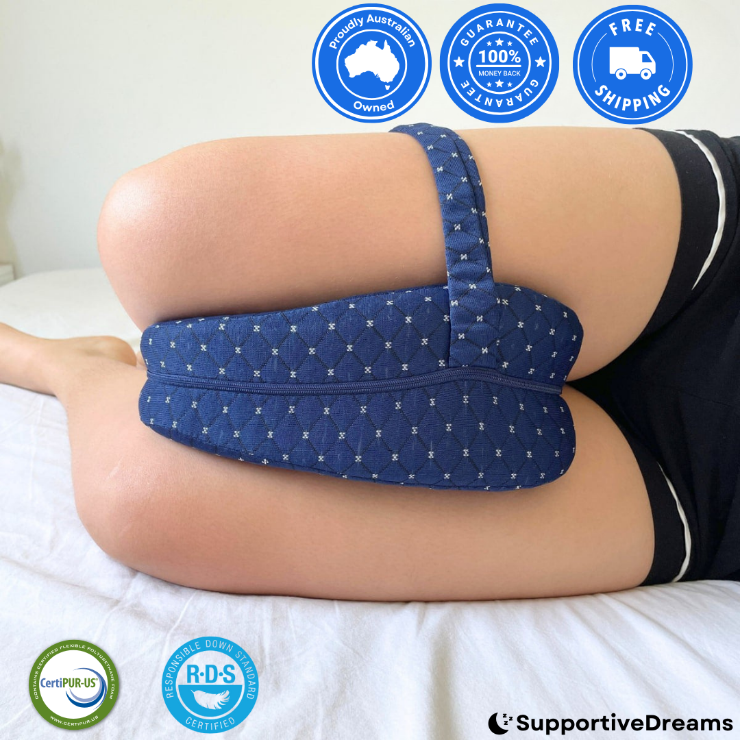 Memory Foam Leg Support Pillow + FREE Pillow Cover 2