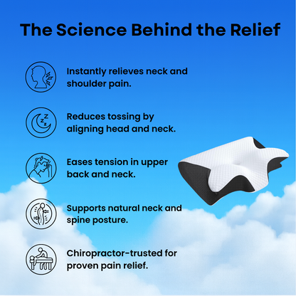 Supportive Dreams™ Pain Relief Pillow + 3 FREE Gifts