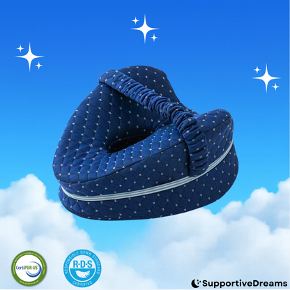 Memory Foam Leg Support Pillow + FREE Pillow Cover 2
