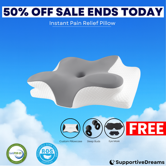 Pain Relief Pillow 2.0™  Elevated & Enhanced Thickness + 3 FREE Gifts